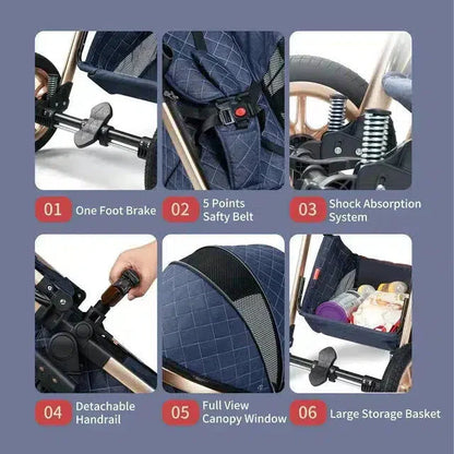 Premium 3in1 Stroller + Premium Car Seat